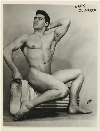 (LON OF N.Y.--ALONZO HANAGAN) A collection of 38 vintage photographs, comprising 27 medium-format studies, either nude or wearing posin